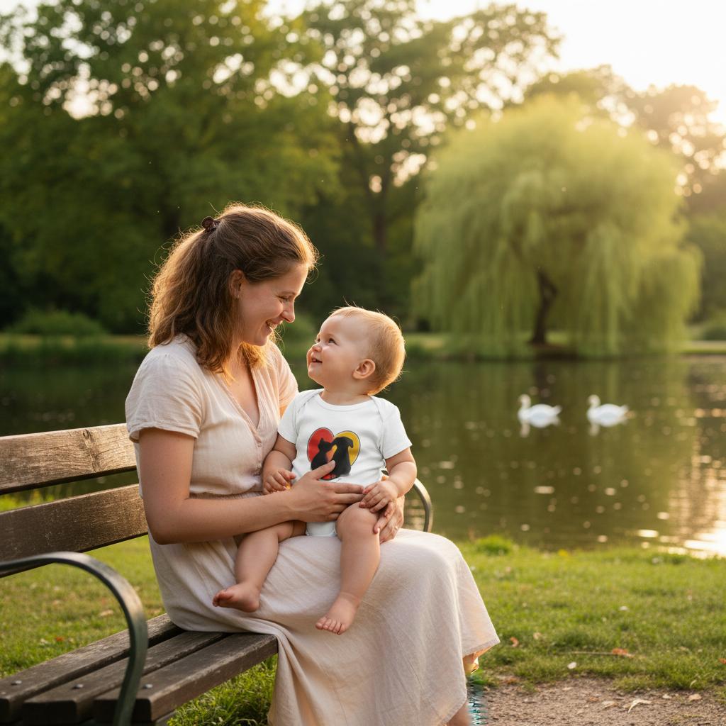 Baby Strampler Bodysuit mit Stadtlogo bedruckt