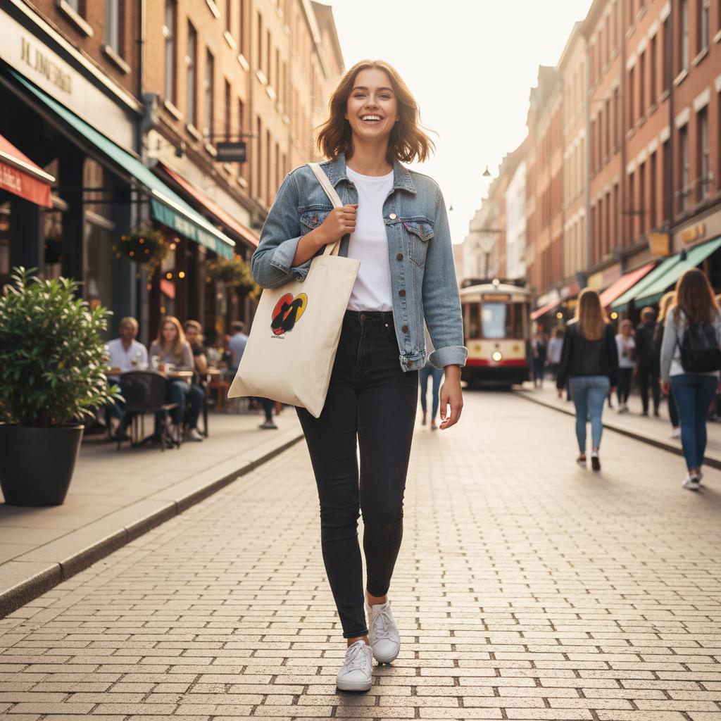 Tragetasche Einkaufstasche Tote Bag Würzburg, natural, aus 100% Baumwolle